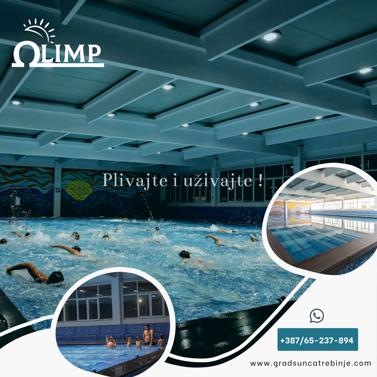 Zatvoreni bazen SL OLIMP - Stvarajte dobre navika. Aktivirajte se